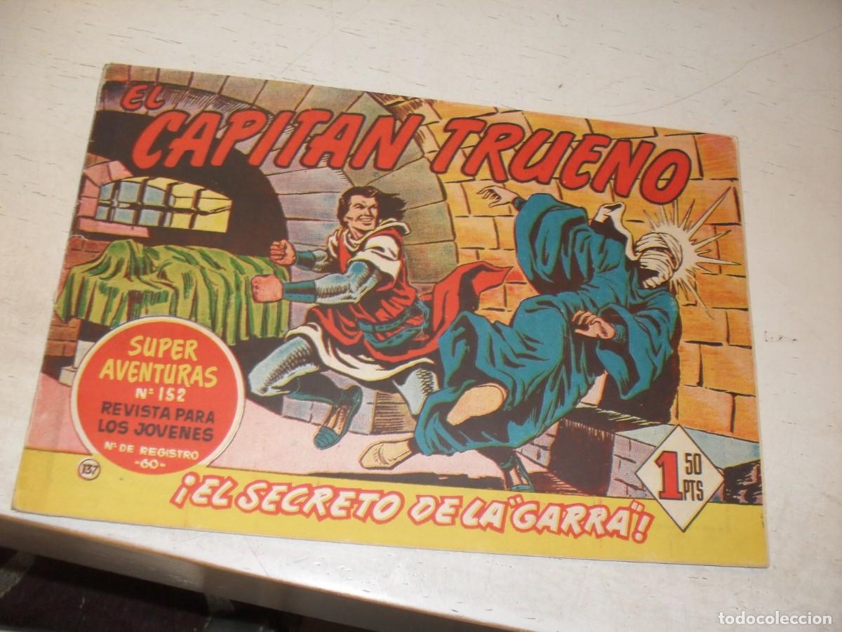 Tebeos: EL CAPITAN TRUENO,(ORIGINAL) N&ordm; 137,EL SECRETO DE LA GARRA&iexcl;&iexcl;,DE V.MORA,DE 618.BRUGUERA,1956