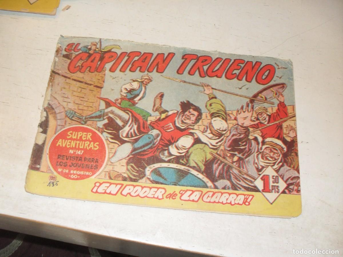 Tebeos: EL CAPITAN TRUENO,(ORIGINAL) N&ordm; 135,EN PODER DE LA GARRA&iexcl;&iexcl;,DE V.MORA,DE 618.BRUGUERA,1956
