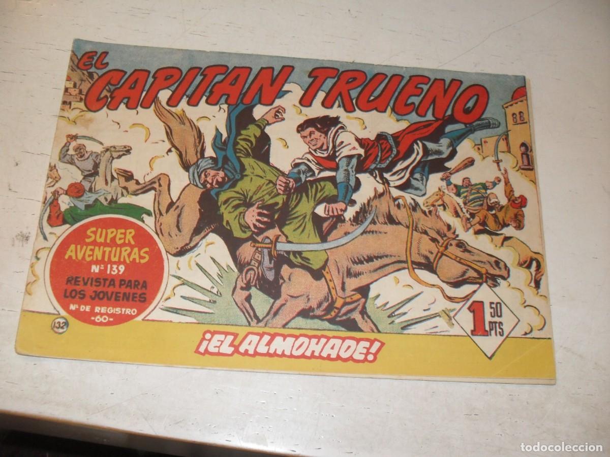 Tebeos: EL CAPITAN TRUENO,(ORIGINAL) N&ordm; 132,EL ALMOHADE&iexcl;&iexcl;,DE V.MORA,DE 618.BRUGUERA,1956