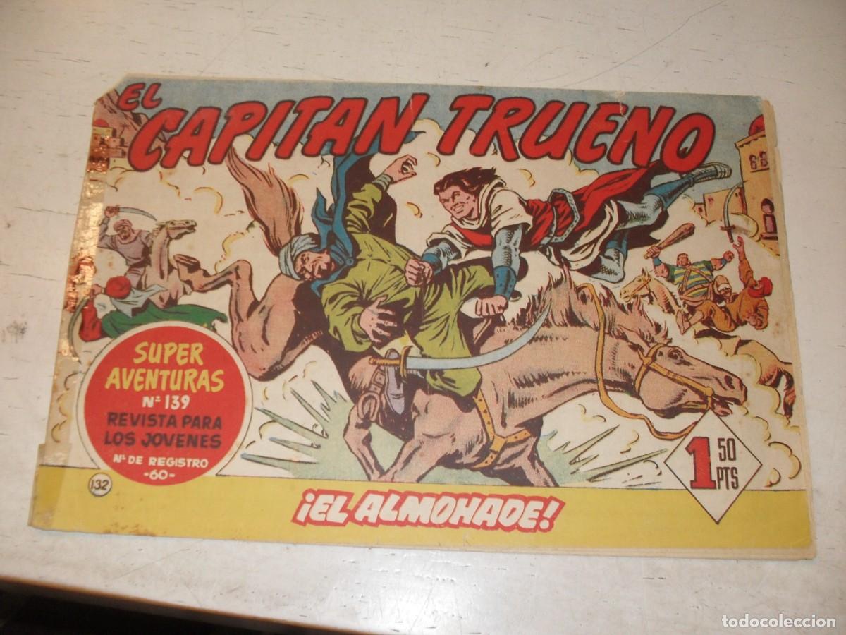 Tebeos: EL CAPITAN TRUENO,(ORIGINAL) N&ordm; 132,EL ALMOHADE&iexcl;&iexcl;,DE V.MORA,DE 618.BRUGUERA,1956