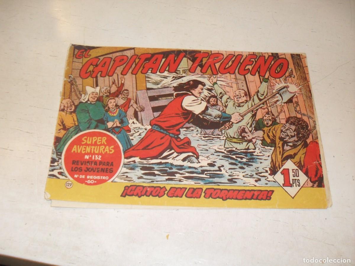 Tebeos: EL CAPITAN TRUENO,(ORIGINAL) N&ordm; 129,GRITOS EN LA TORMENTA,DE V.MORA,DE 618.BRUGUERA,1956