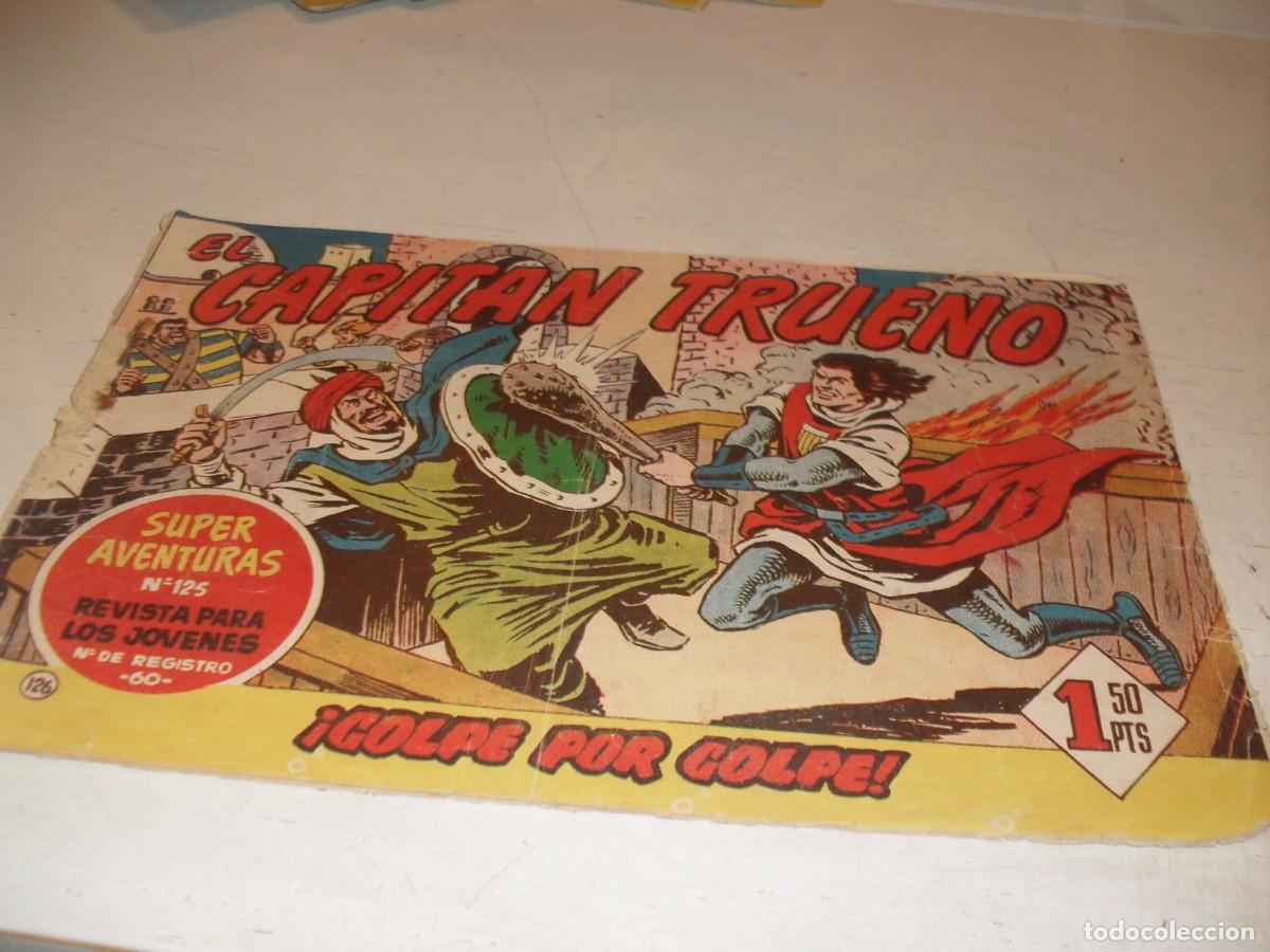 Tebeos: EL CAPITAN TRUENO,(ORIGINAL) N&ordm; 126,GOLPE POR GOLPE&iexcl;&iexcl;,DE V.MORA,DE 618.BRUGUERA,1956