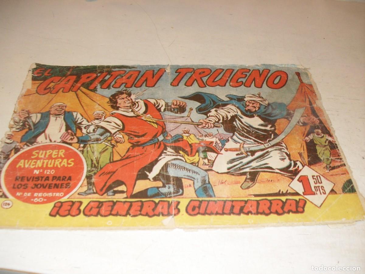 Tebeos: EL CAPITAN TRUENO,(ORIGINAL) N&ordm; 124,EL GENERAL CIMITARRA&iexcl;&iexcl;,DE V.MORA,DE 618.BRUGUERA,1956