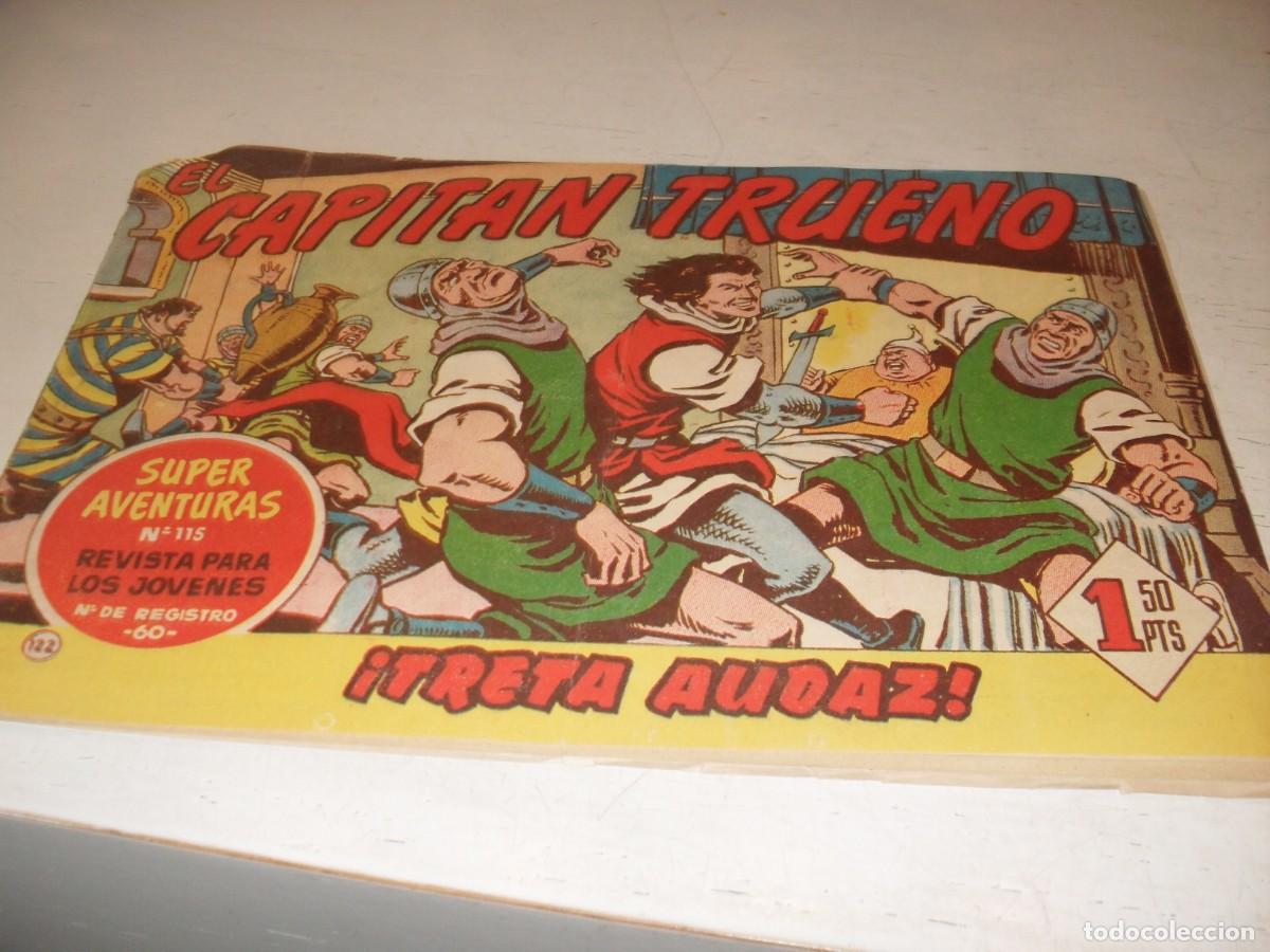 Tebeos: EL CAPITAN TRUENO,(ORIGINAL) N&ordm; 122,TRETA AUDAZ&iexcl;&iexcl;,DE V.MORA,DE 618.BRUGUERA,1956