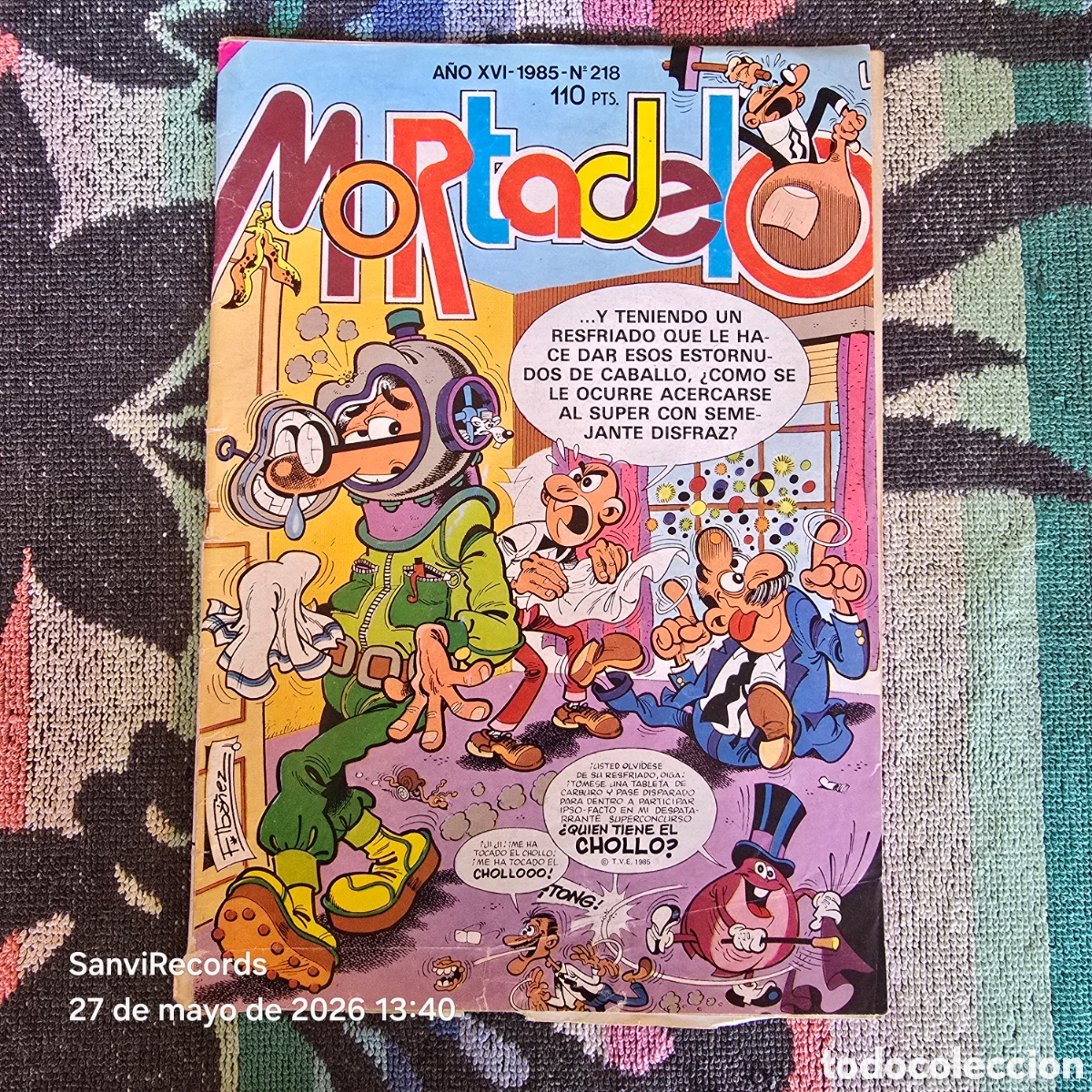 Tebeos: MORTADELO 218 (A&Ntilde;O XVI, 1985) (BRUGUERA)