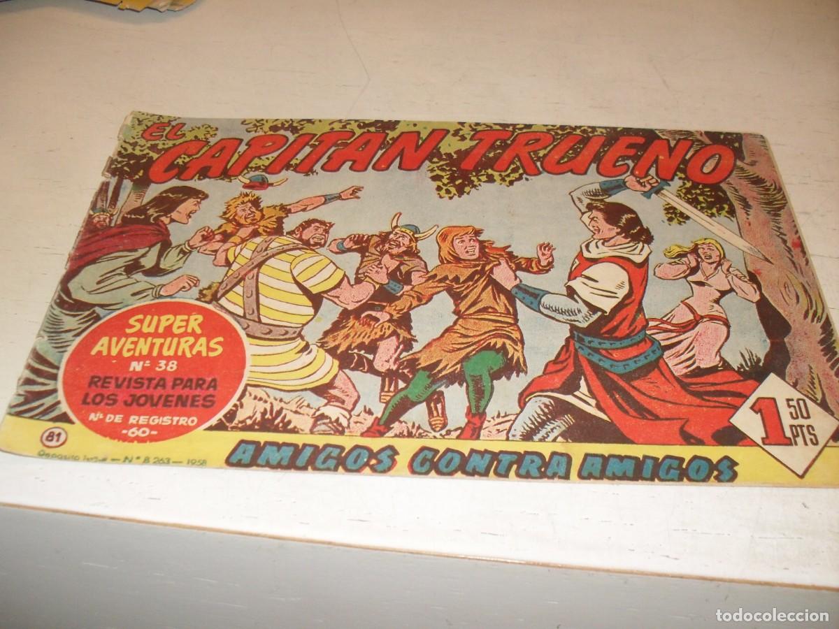 Tebeos: EL CAPITAN TRUENO,(ORIGINAL) N&ordm; 81,DENTRO PUBLICIDAD DEL CACHORRO,DE 618.BRUGUERA,1956