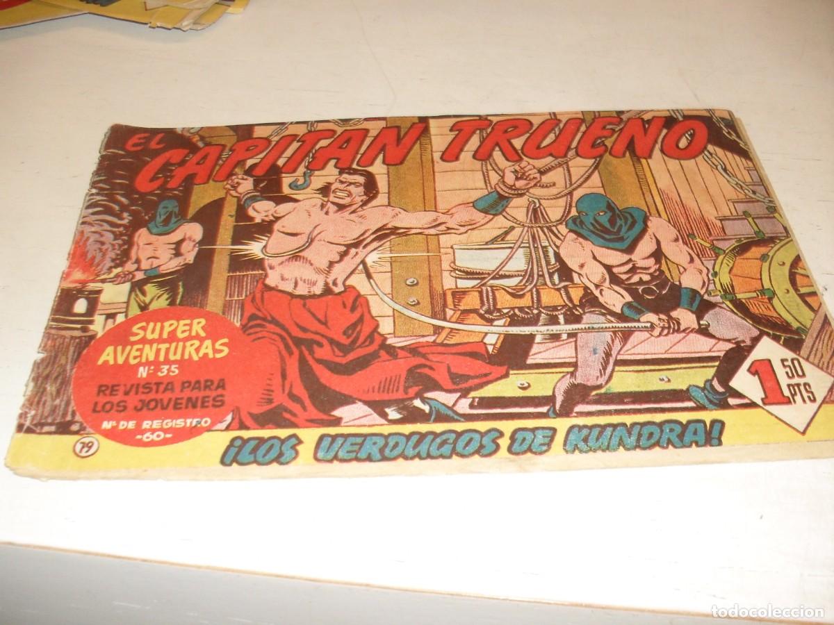 Tebeos: EL CAPITAN TRUENO,(ORIGINAL) N&ordm; 81,DENTRO PUBLICIDAD DEL PULGARCITO,DE 618.BRUGUERA,1956