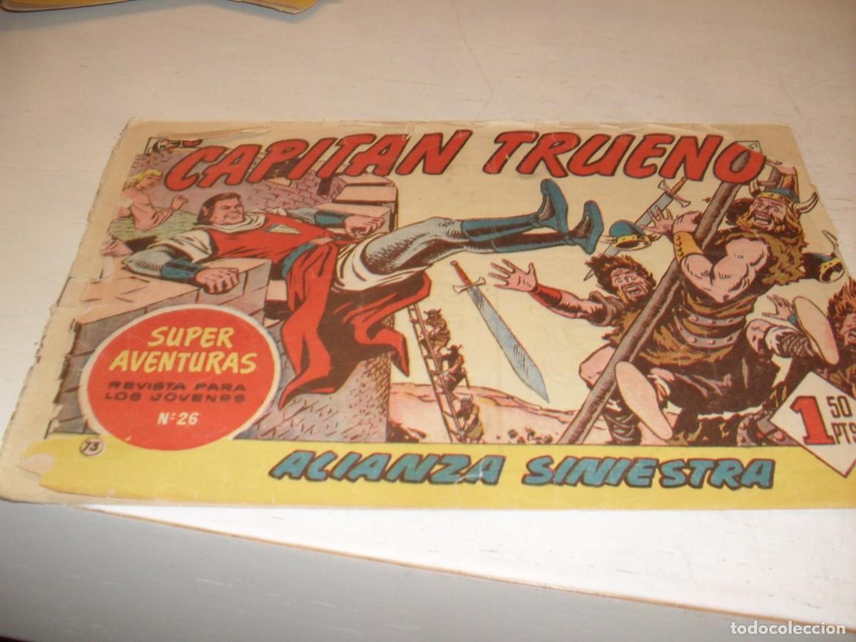 Tebeos: EL CAPITAN TRUENO,(ORIGINAL) N&ordm; 73,ALIANZA SINIESTRA,DE 618.BRUGUERA,1956