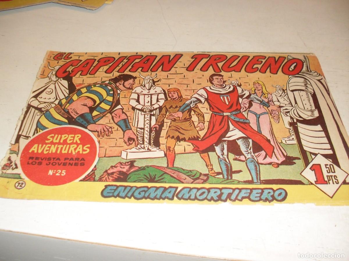 Tebeos: EL CAPITAN TRUENO,(ORIGINAL) N&ordm; 72,DENTRO PUBLICIDAD DEL CACHORRRO,DE 618.BRUGUERA,1956