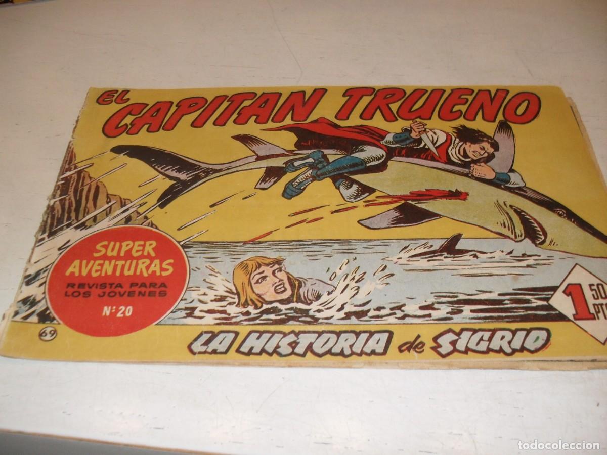 Tebeos: EL CAPITAN TRUENO,(ORIGINAL) N&ordm; 69,DENTRO PUBLICIDAD DEL CACHORRRO,DE 618.BRUGUERA,1956