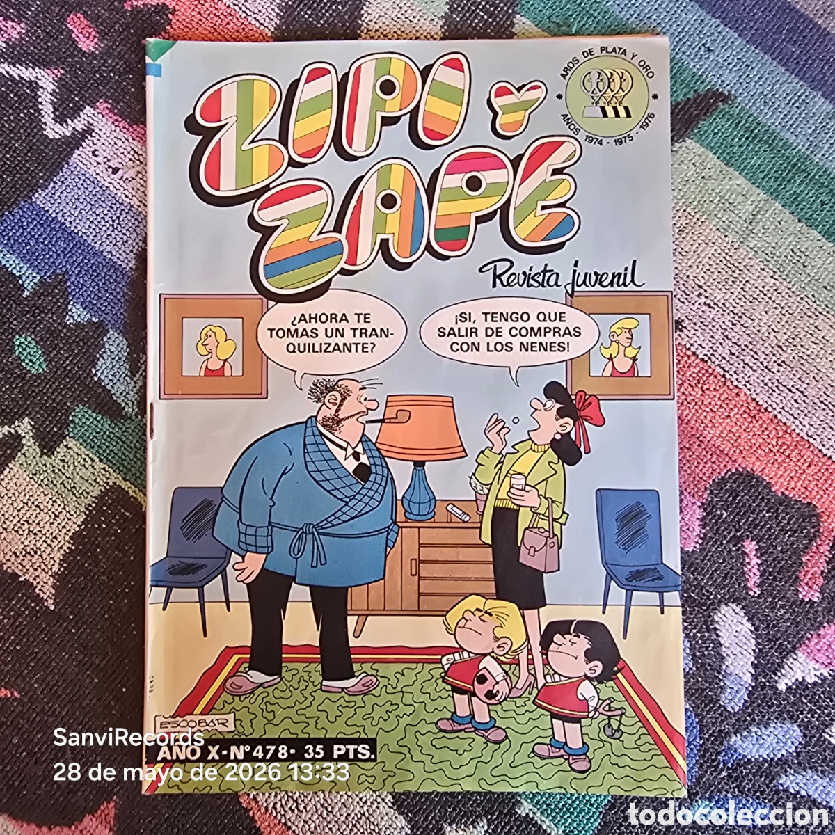 Tebeos: ZIPI Y ZAPE, REVISTA JUVENIL 478 (A&Ntilde;O X) (BRUGUERA)