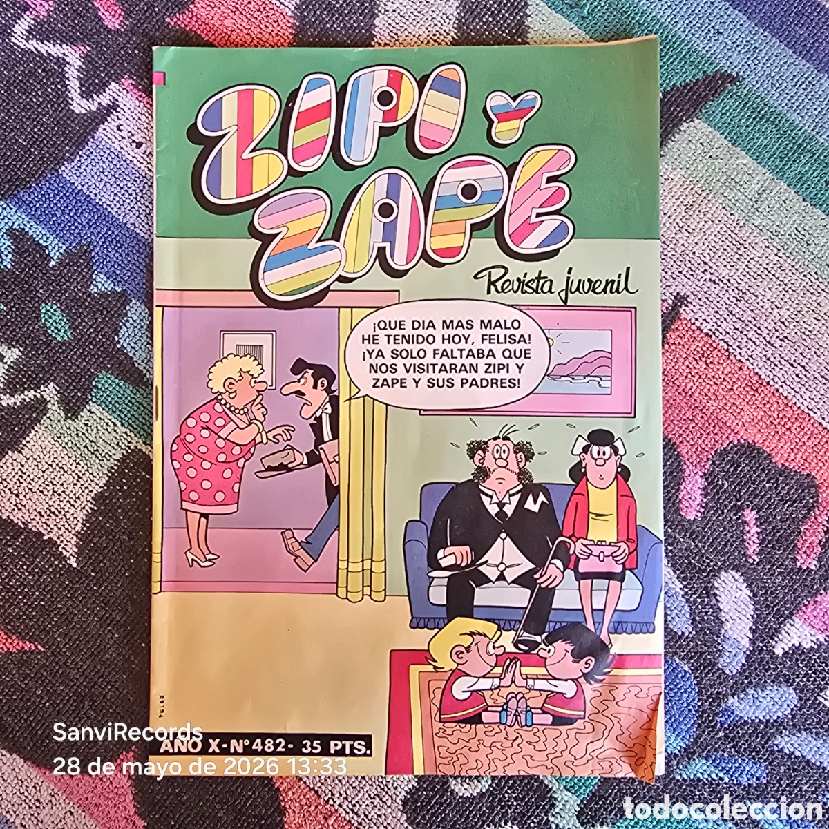 Tebeos: ZIPI Y ZAPE, REVISTA JUVENIL 482 (A&Ntilde;O X) (BRUGUERA)