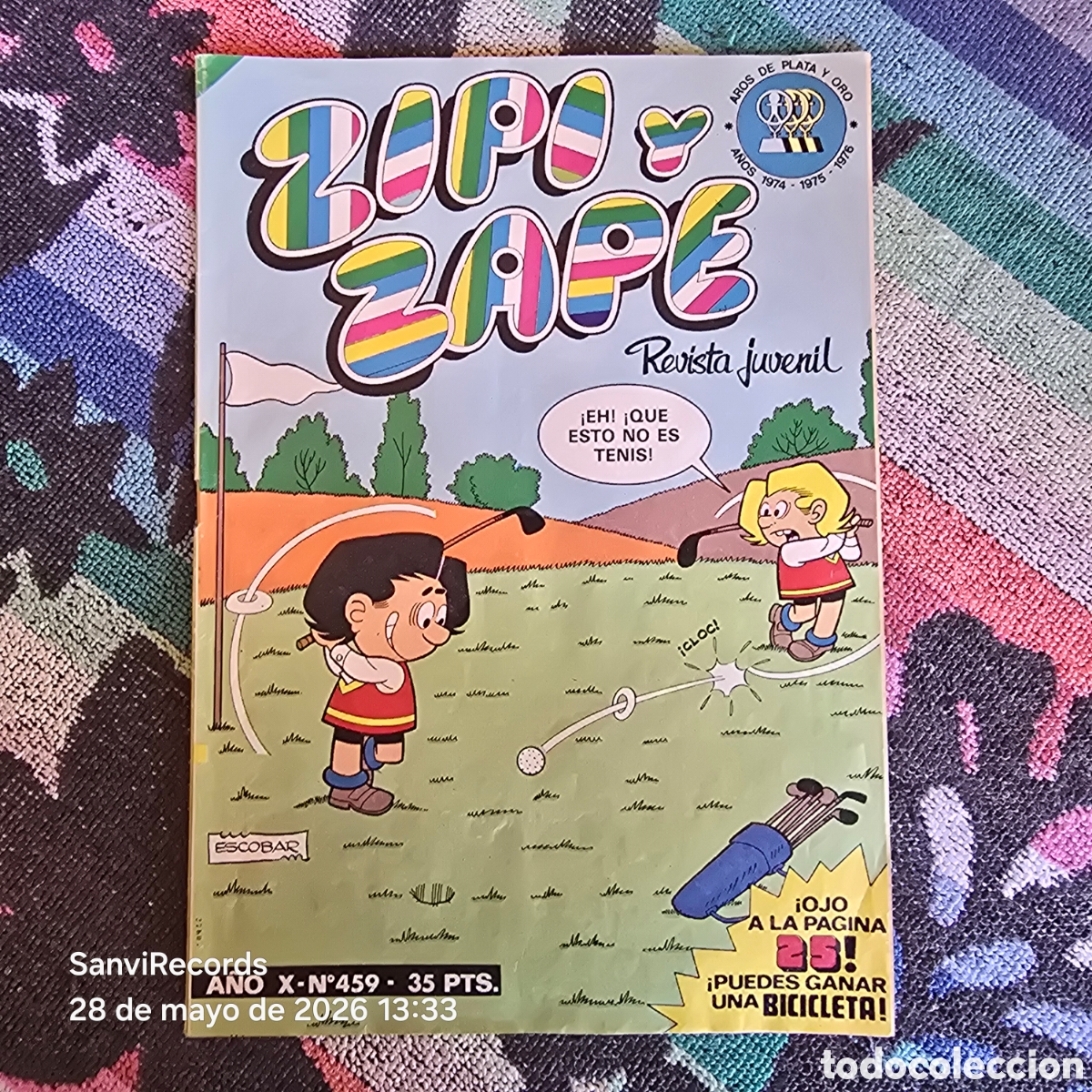 Tebeos: ZIPI Y ZAPE, REVISTA JUVENIL 459 (A&Ntilde;O X) (BRUGUERA)