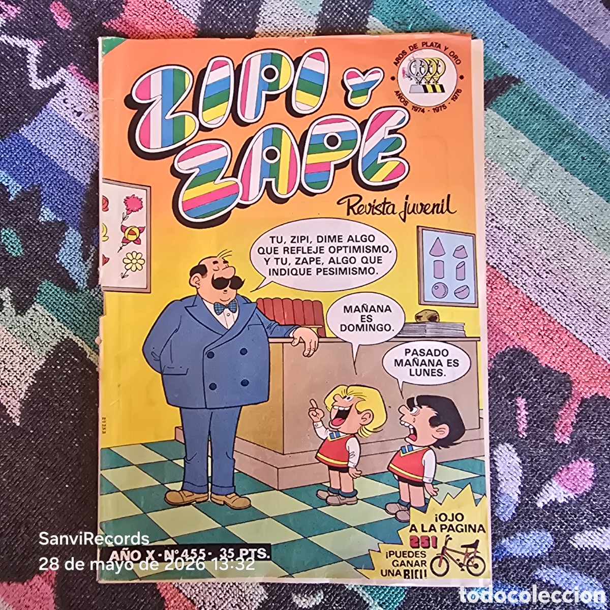 Tebeos: ZIPI Y ZAPE, REVISTA JUVENIL 455 (A&Ntilde;O X) (BRUGUERA)