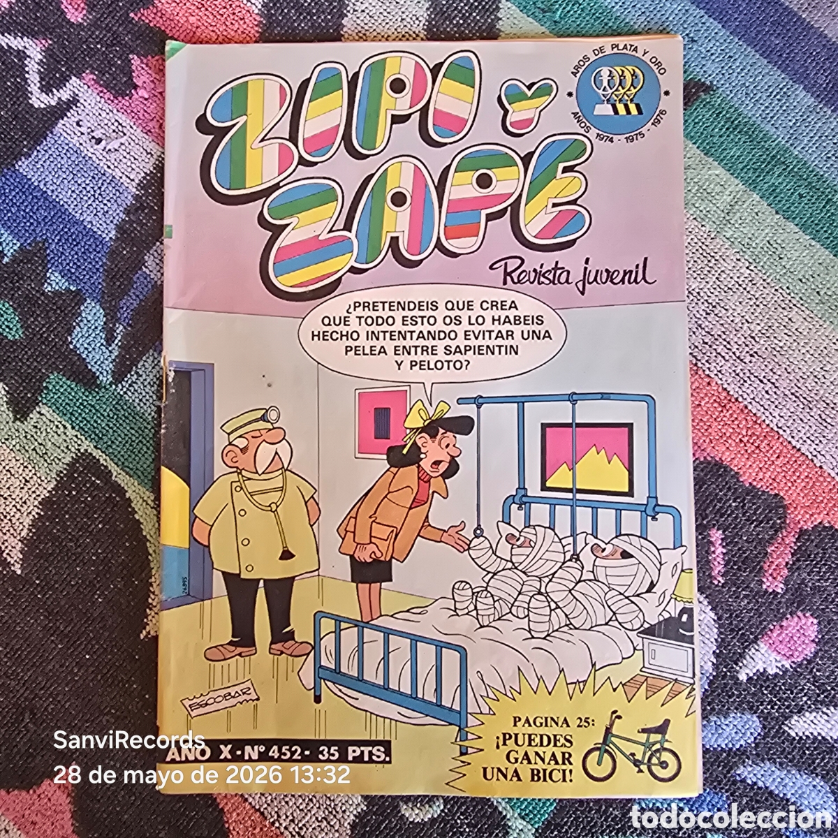 Tebeos: ZIPI Y ZAPE, REVISTA JUVENIL 452 (A&Ntilde;O X) (BRUGUERA)