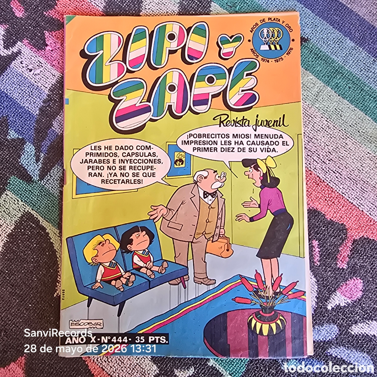 Tebeos: ZIPI Y ZAPE, REVISTA JUVENIL 444 (A&Ntilde;O X) (BRUGUERA)