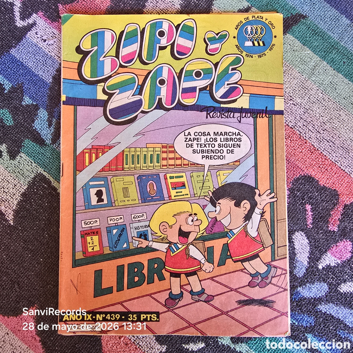 Tebeos: ZIPI Y ZAPE, REVISTA JUVENIL 439 (A&Ntilde;O IX) (BRUGUERA)