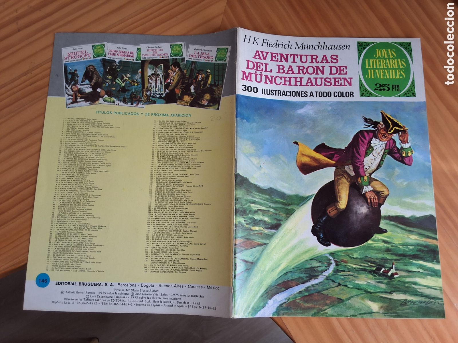 Tebeos: Joyas literarias juveniles comic 146 aventuras baron munchhausen 1975/10 edici&oacute;n 1&deg;