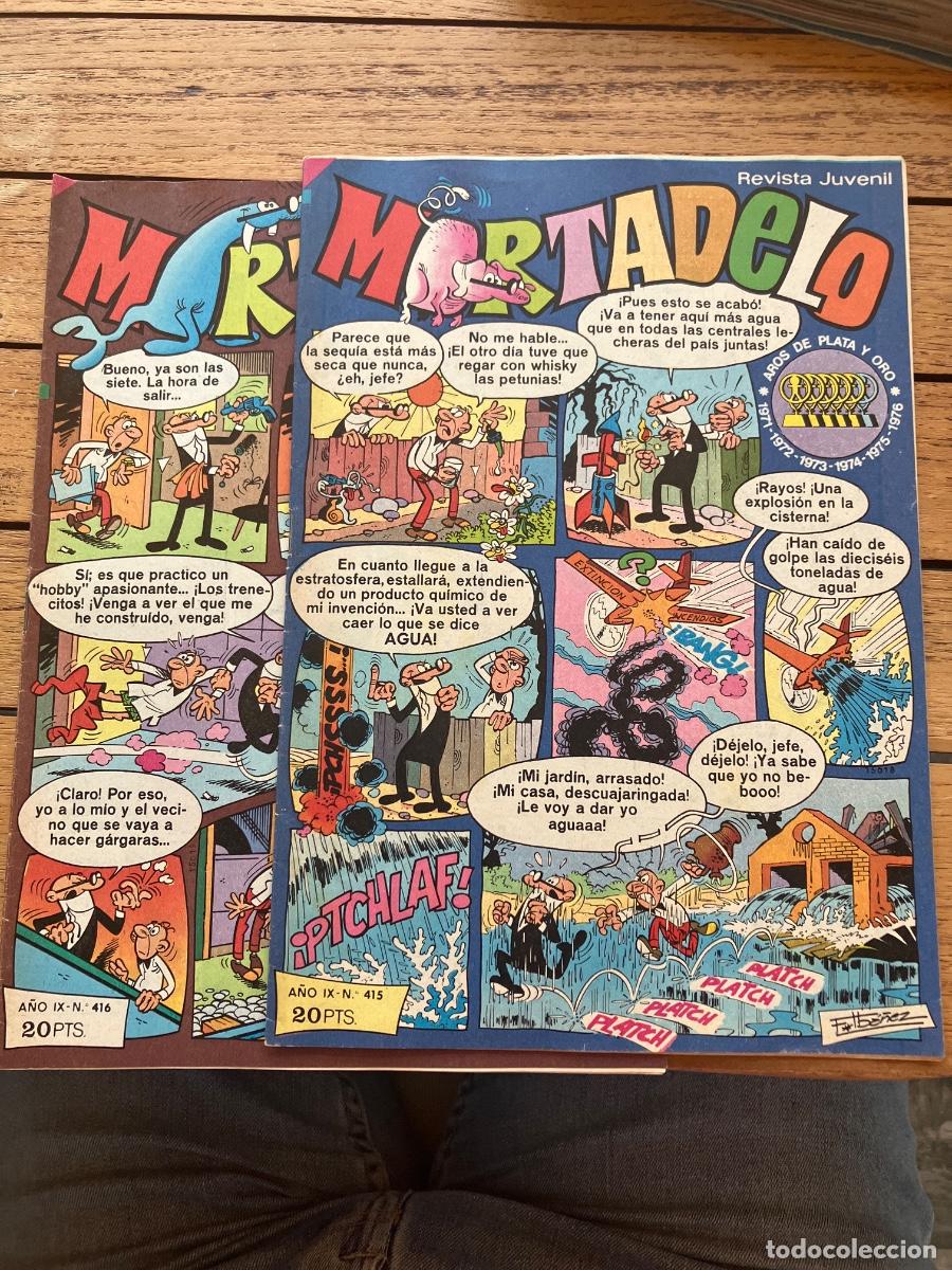 Tebeos: MORTADELO - N&Uacute;MEROS 415 y 416 - REVISTA JUVENIL - BRUGUERA - CORSARIO DE HIERRO IN&Eacute;DITO