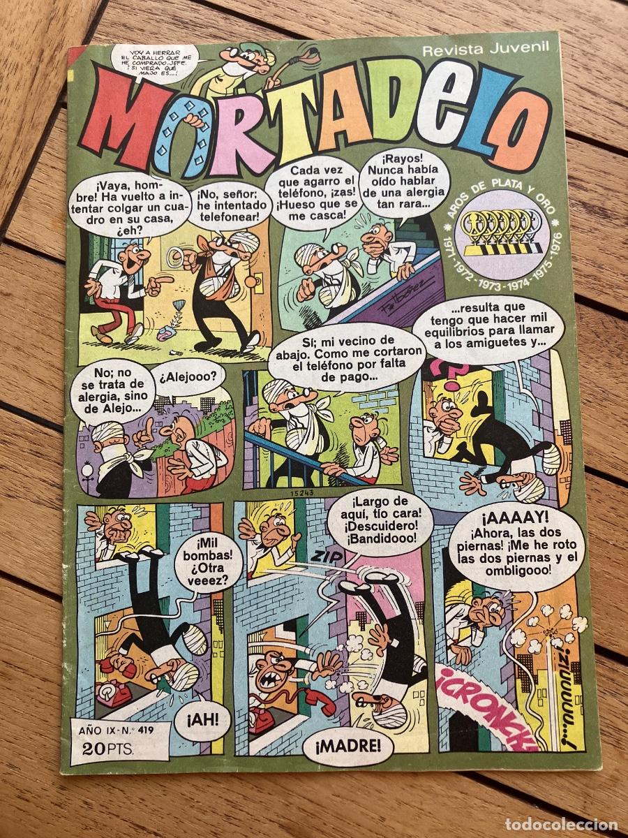 Tebeos: MORTADELO - N&Uacute;MEROS 419 - REVISTA JUVENIL - BRUGUERA