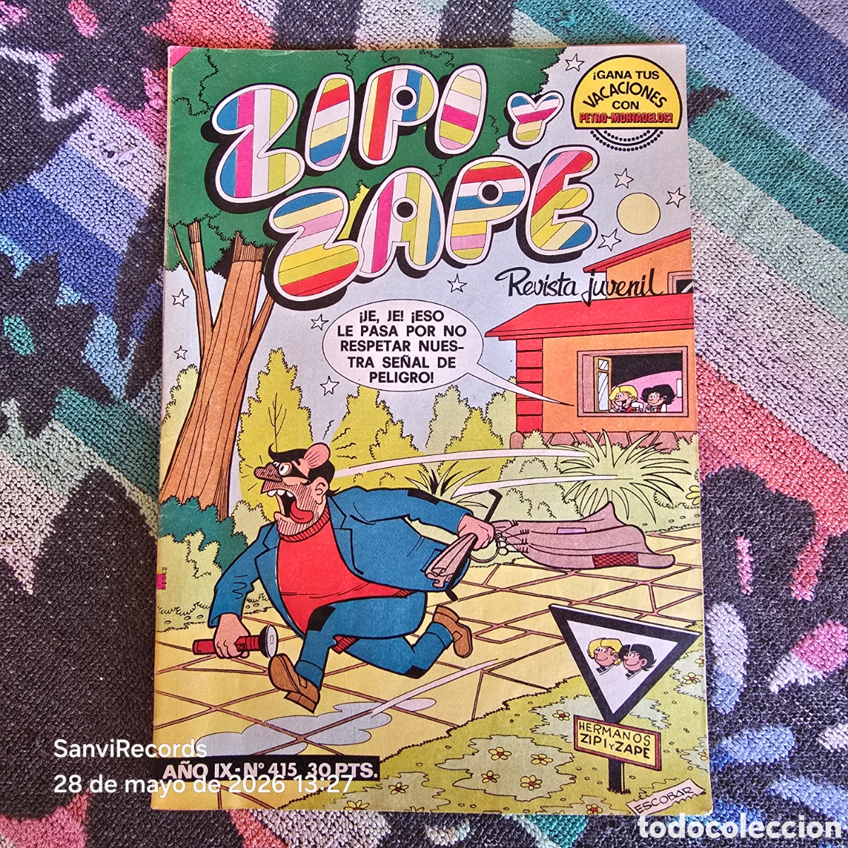 BDs: ZIPI Y ZAPE, REVISTA JUVENIL 415 (A&Ntilde;O IX) (BRUGUERA)