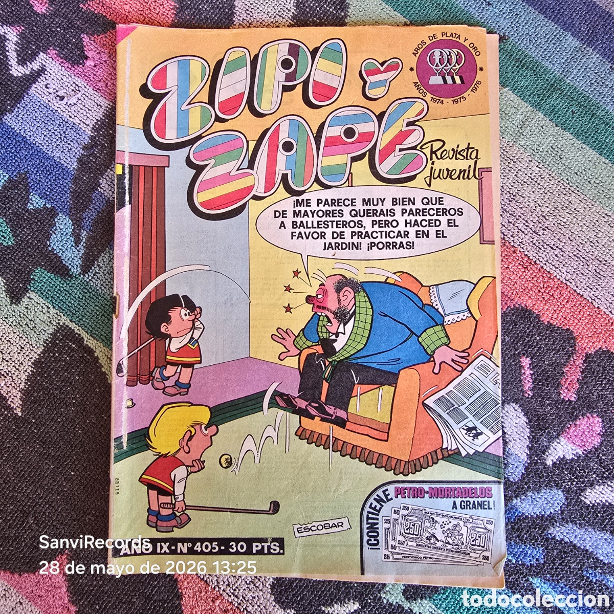 Tebeos: ZIPI Y ZAPE, REVISTA JUVENIL 405 (A&Ntilde;O IX) (BRUGUERA)