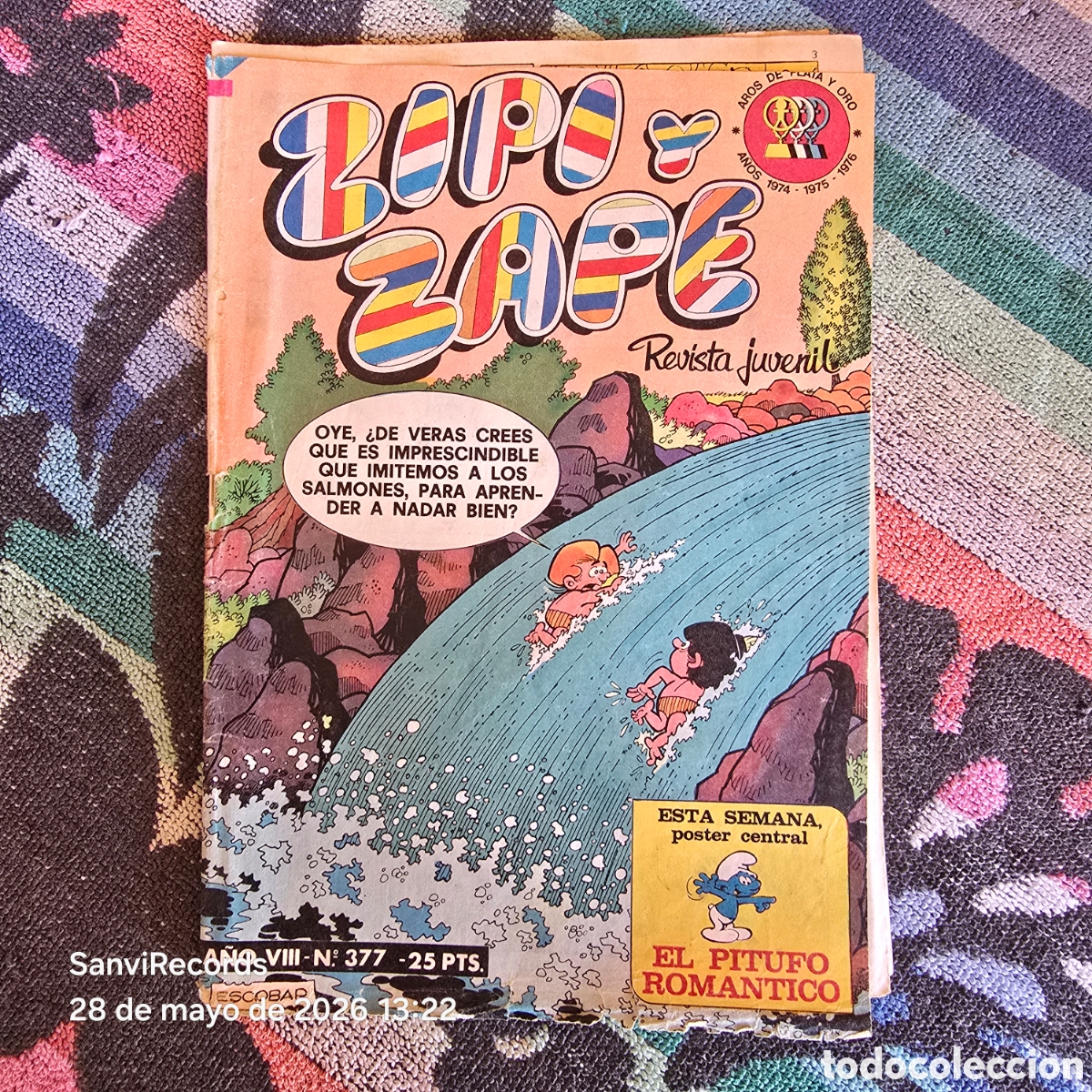 Giornalini: ZIPI Y ZAPE, REVISTA JUVENIL 377 (A&Ntilde;O VIII) (BRUGUERA)