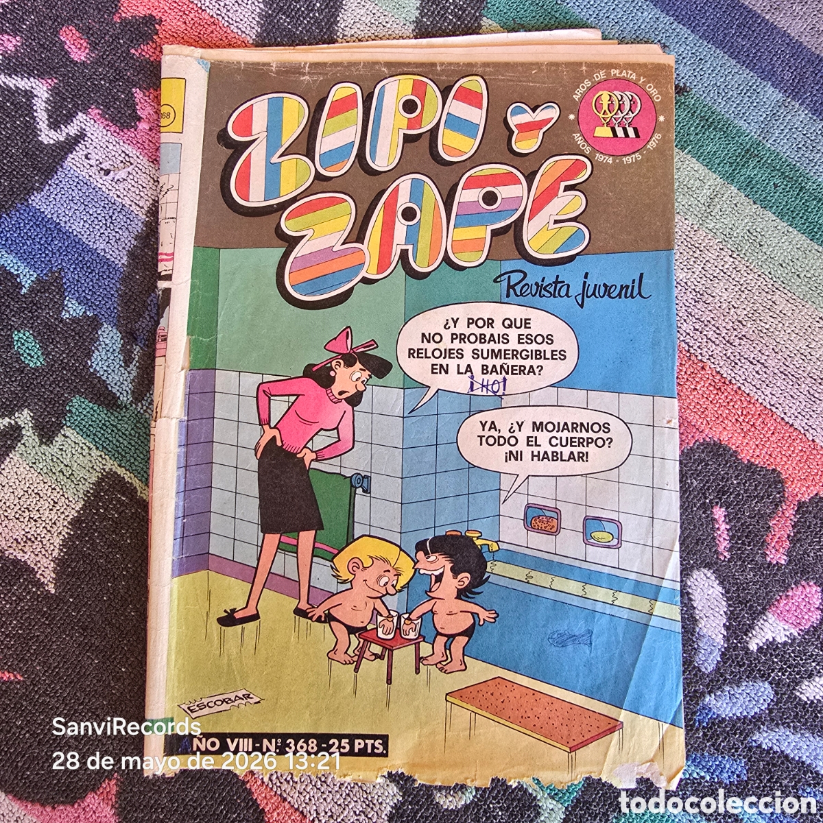 Giornalini: ZIPI Y ZAPE, REVISTA JUVENIL 368 (A&Ntilde;O VIII) (BRUGUERA)