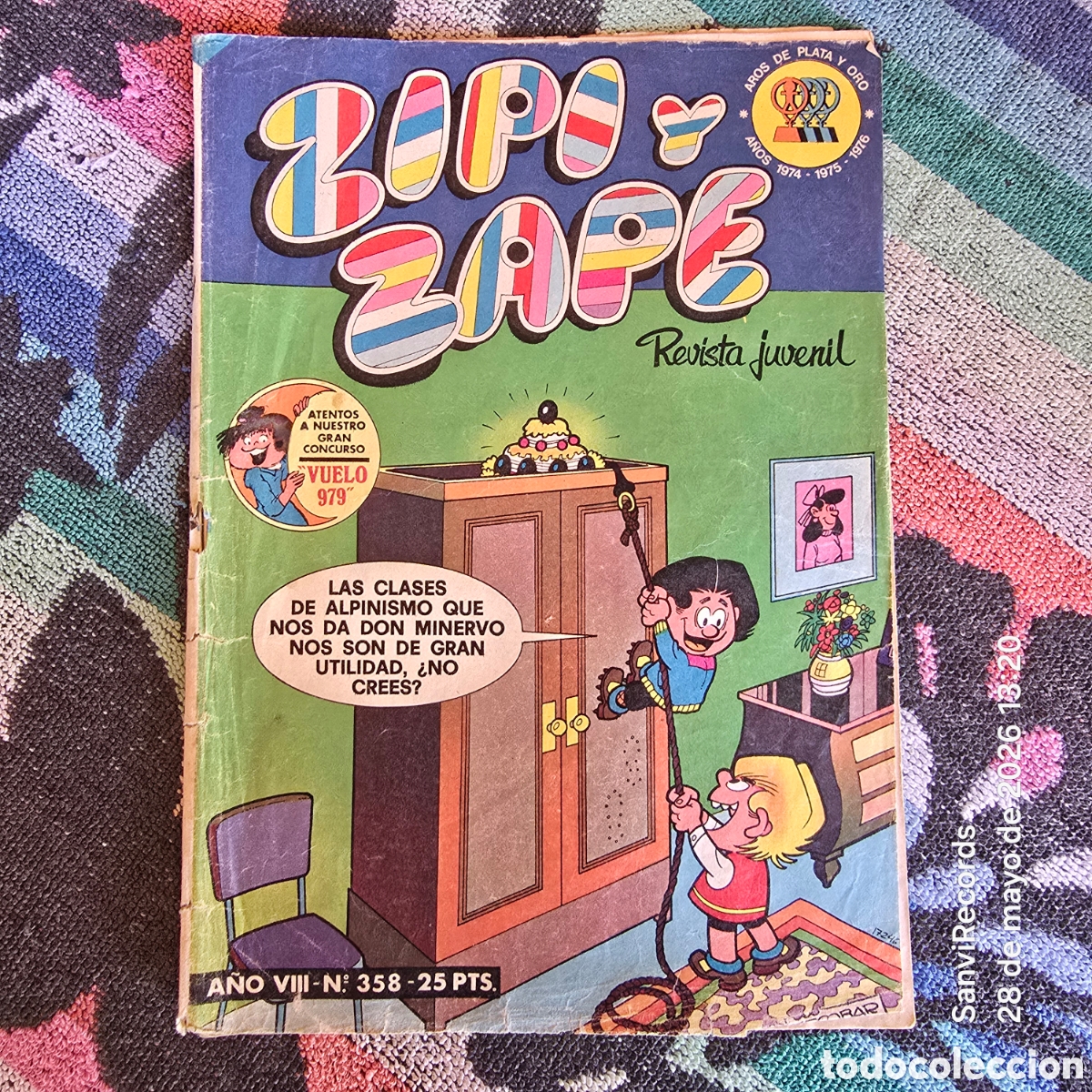 BDs: ZIPI Y ZAPE, REVISTA JUVENIL 358 (A&Ntilde;O VIII) (BRUGUERA)