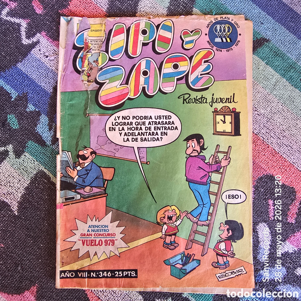 BDs: ZIPI Y ZAPE, REVISTA JUVENIL 346 (A&Ntilde;O VIII) (BRUGUERA)
