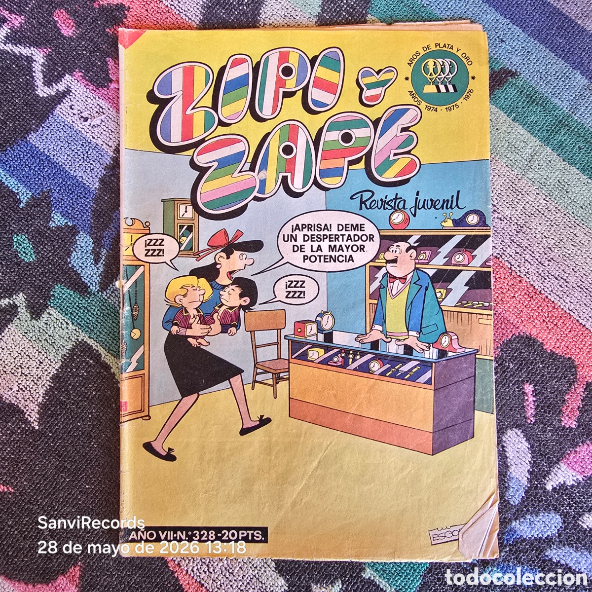 Tebeos: ZIPI Y ZAPE, REVISTA JUVENIL 328 (A&Ntilde;O VII) (BRUGUERA)