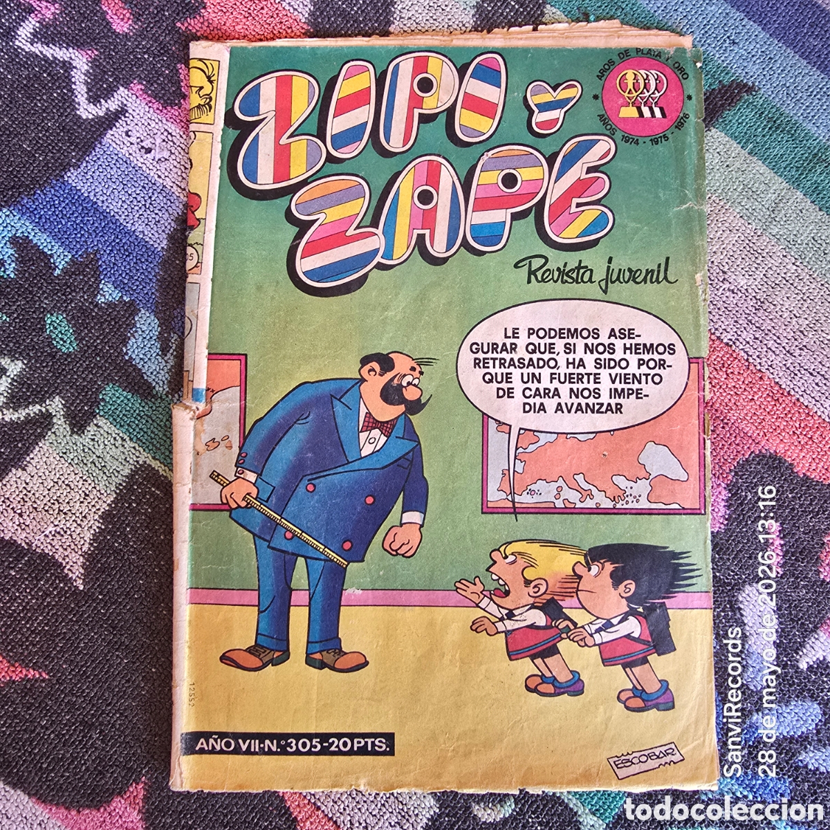 Tebeos: ZIPI Y ZAPE, REVISTA JUVENIL 305 (A&Ntilde;O VII) (BRUGUERA)