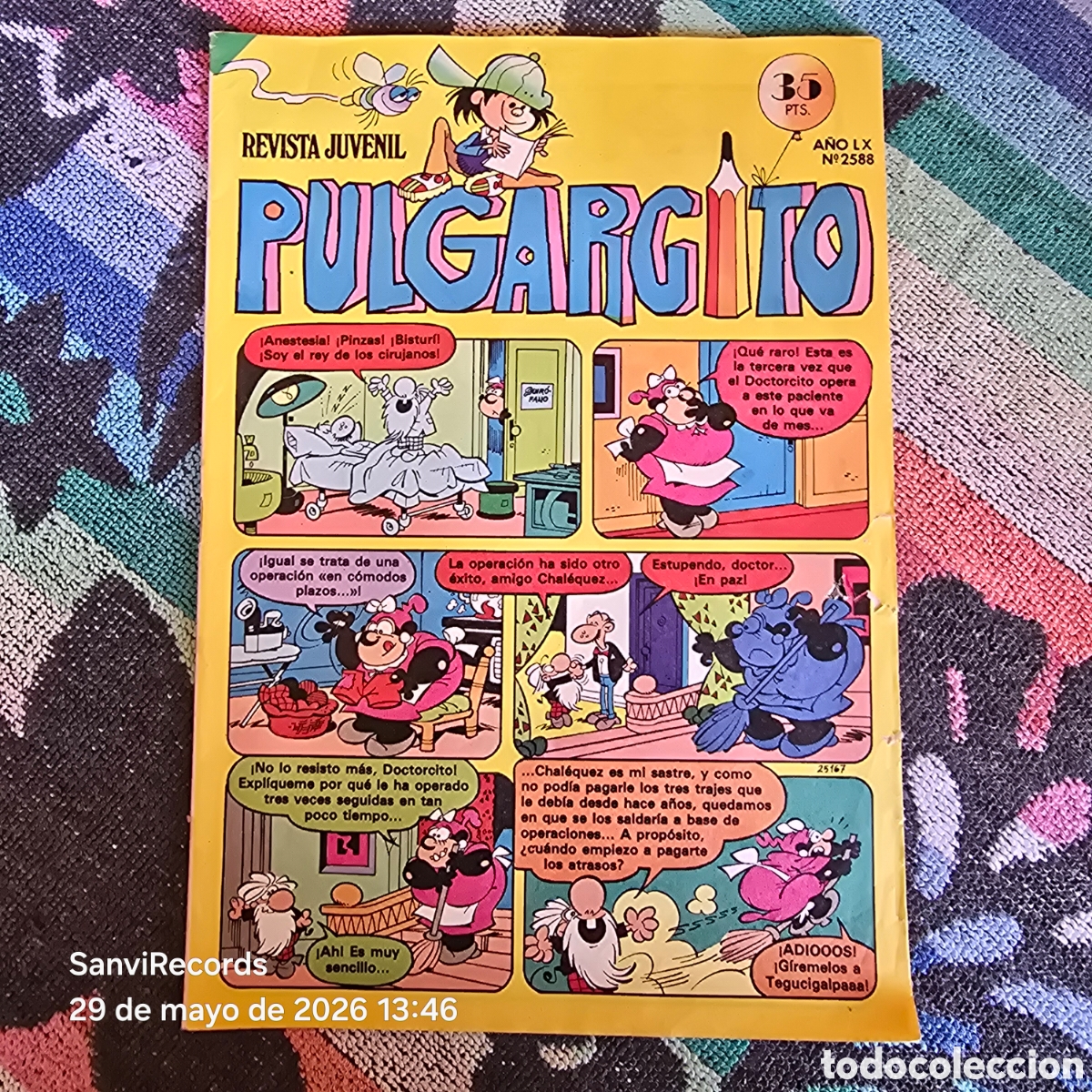 Tebeos: PULGARCITO, REVISTA JUVENIL 2588 (A&Ntilde;O LX) (BRUGUERA)