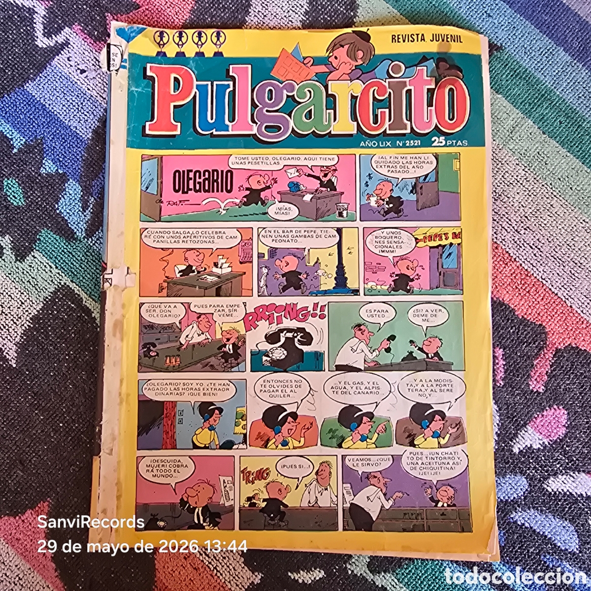 Tebeos: PULGARCITO, REVISTA JUVENIL 2521 (A&Ntilde;O LIX) (BRUGUERA)