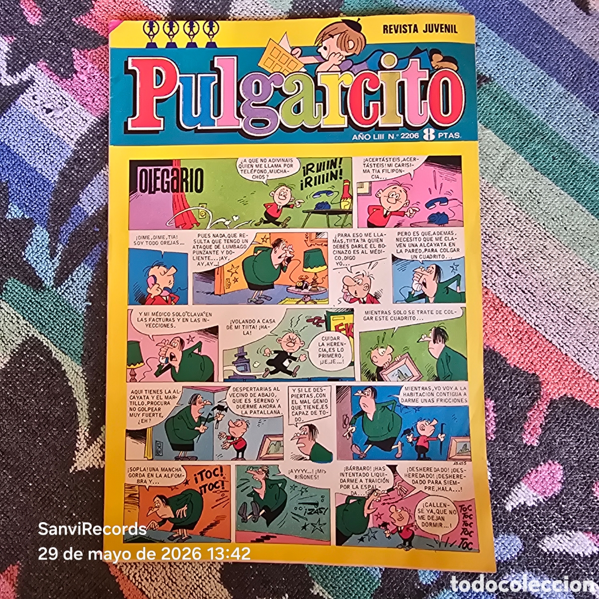 Tebeos: PULGARCITO, REVISTA JUVENIL 2206 (A&Ntilde;O LIII) (BRUGUERA)