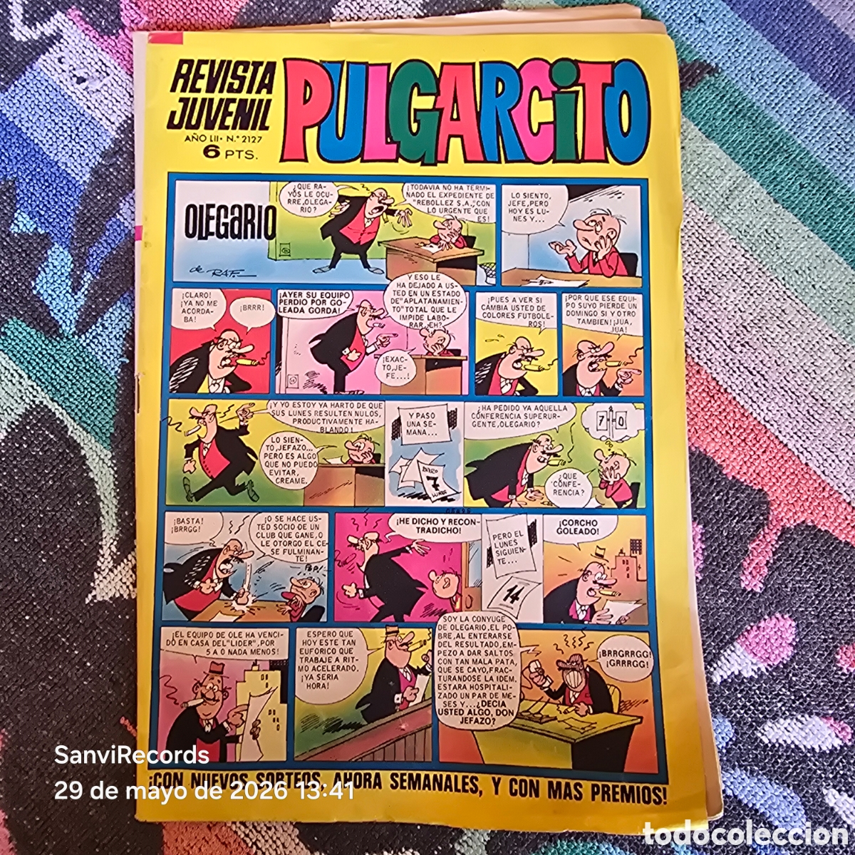 Tebeos: PULGARCITO, REVISTA JUVENIL 2127 (A&Ntilde;O LII) (BRUGUERA)