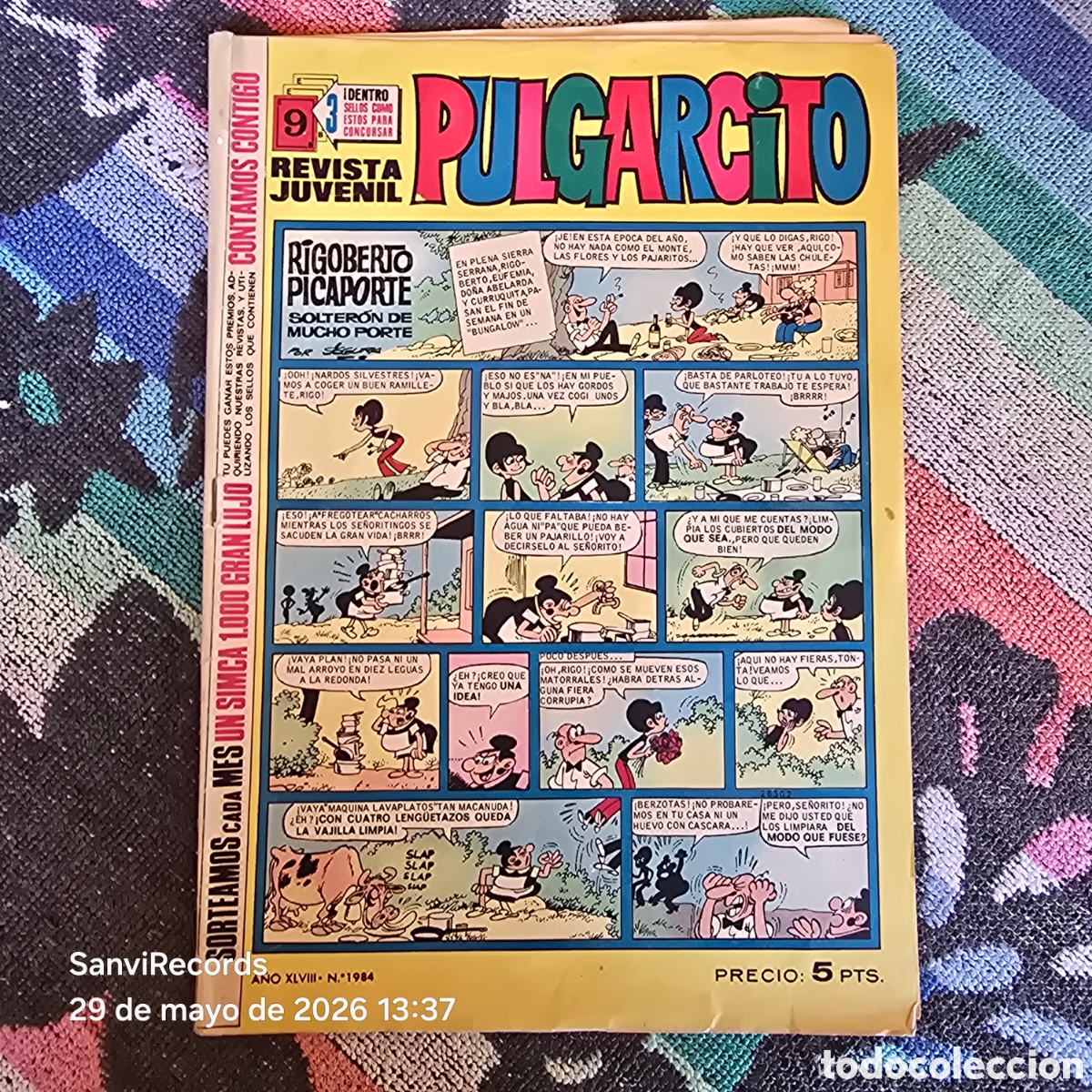 Comics: PULGARCITO, REVISTA JUVENIL 1984 (A&Ntilde;O XLVIII) (BRUGUERA)