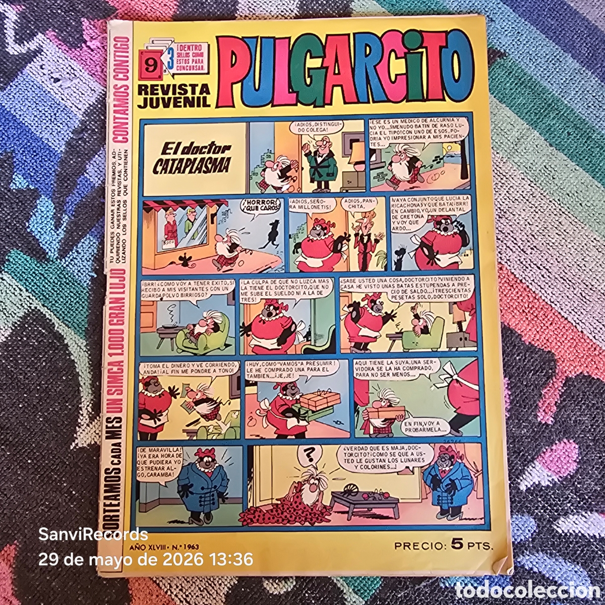 Tebeos: PULGARCITO, REVISTA JUVENIL 1963 (A&Ntilde;O XLVIII) (BRUGUERA)