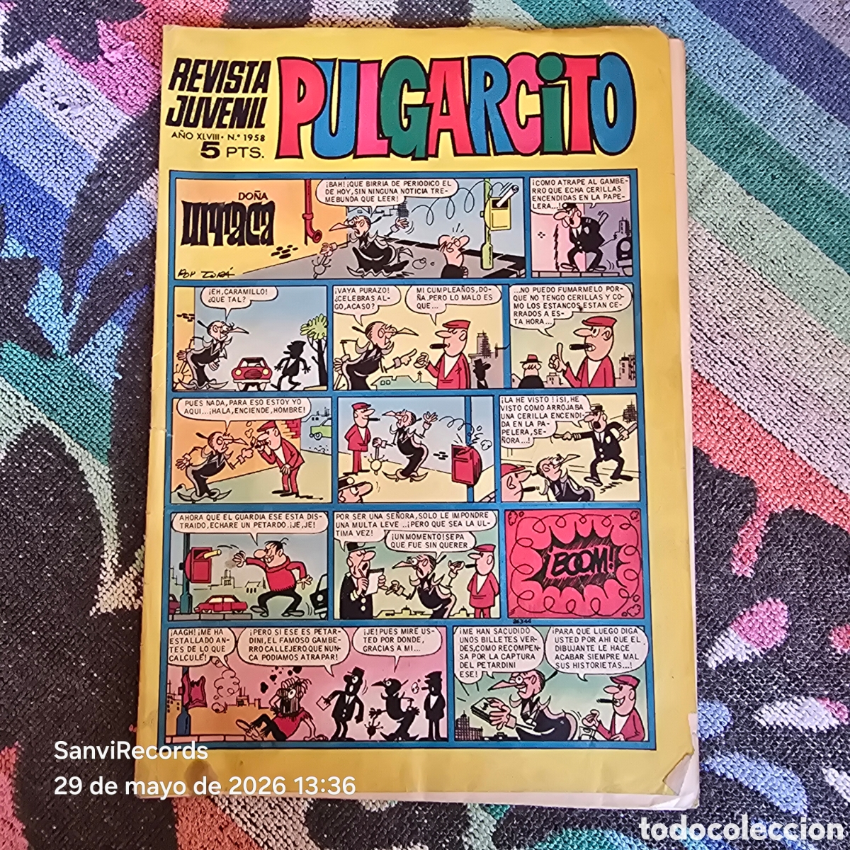 Tebeos: PULGARCITO, REVISTA JUVENIL 1958 (A&Ntilde;O XLVIII) (BRUGUERA)