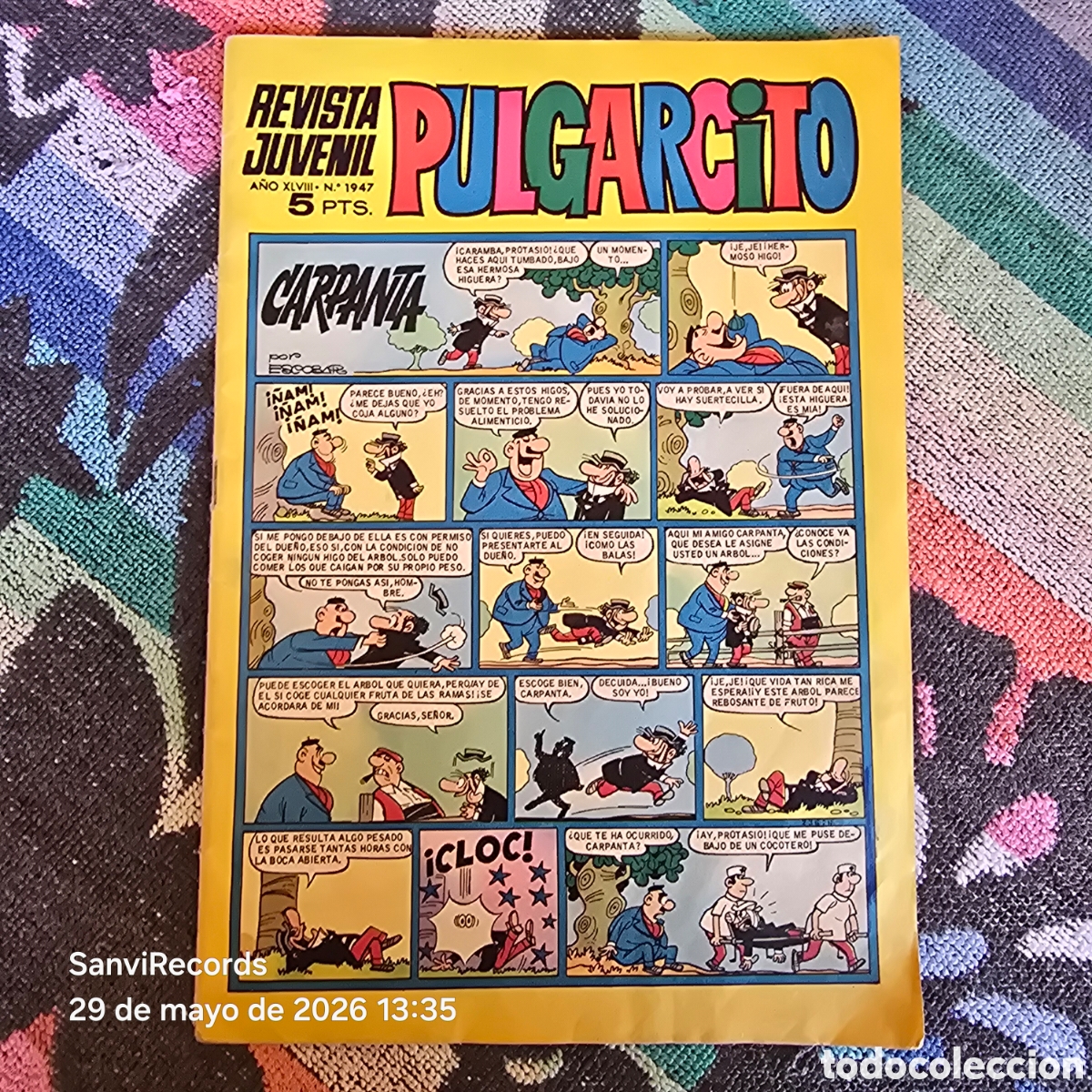 Tebeos: PULGARCITO, REVISTA JUVENIL 1947 (A&Ntilde;O XLVIII) (BRUGUERA)