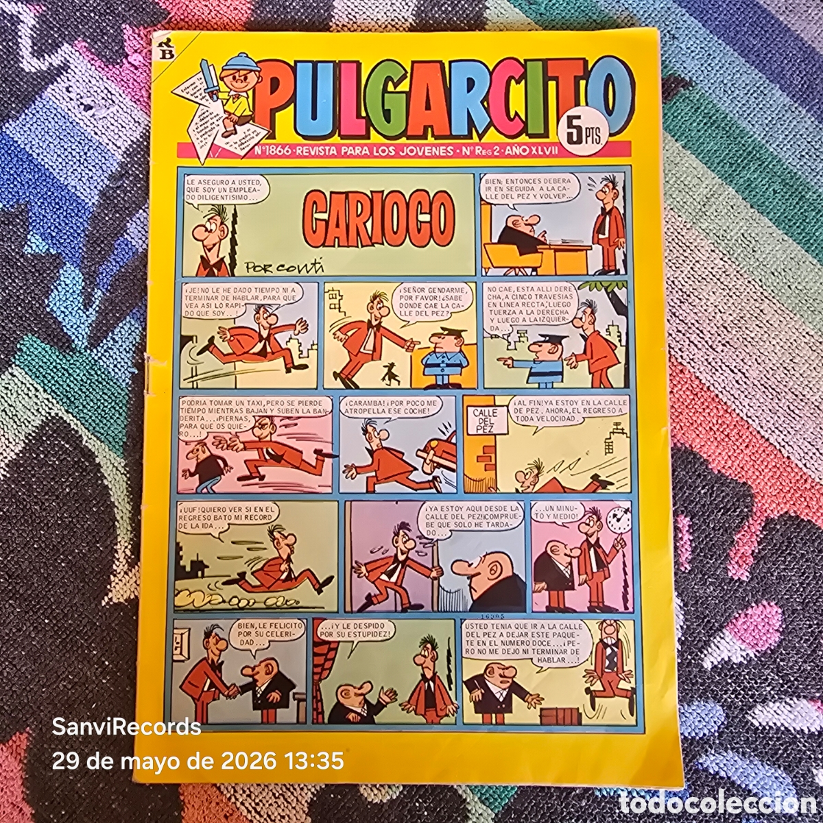 Tebeos: PULGARCITO, REVISTA PARA LOS J&Oacute;VENES 1866 (A&Ntilde;O XLVII) (BRUGUERA)