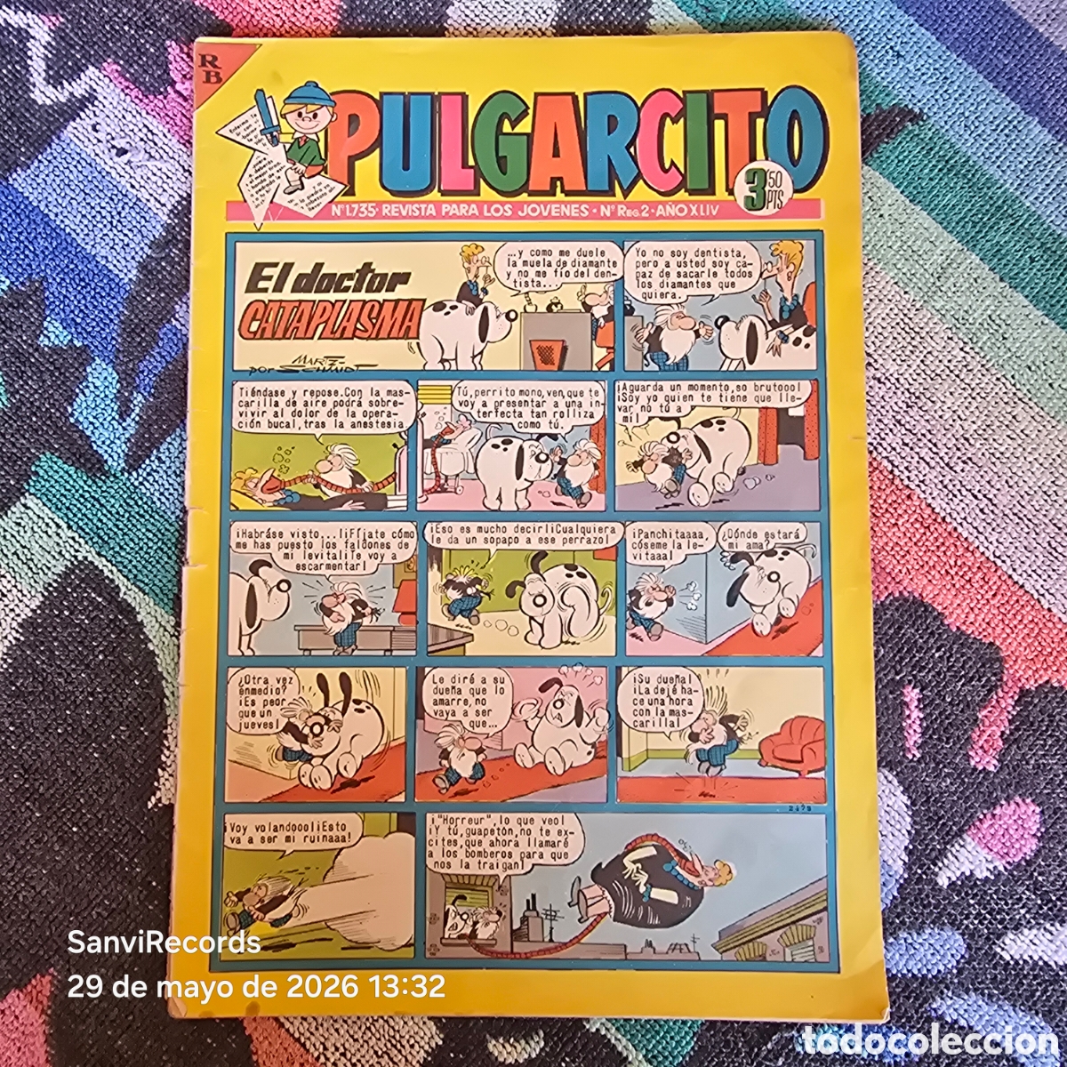 Tebeos: PULGARCITO, REVISTA PARA LOS J&Oacute;VENES 1735 (A&Ntilde;O XLIV) (BRUGUERA)