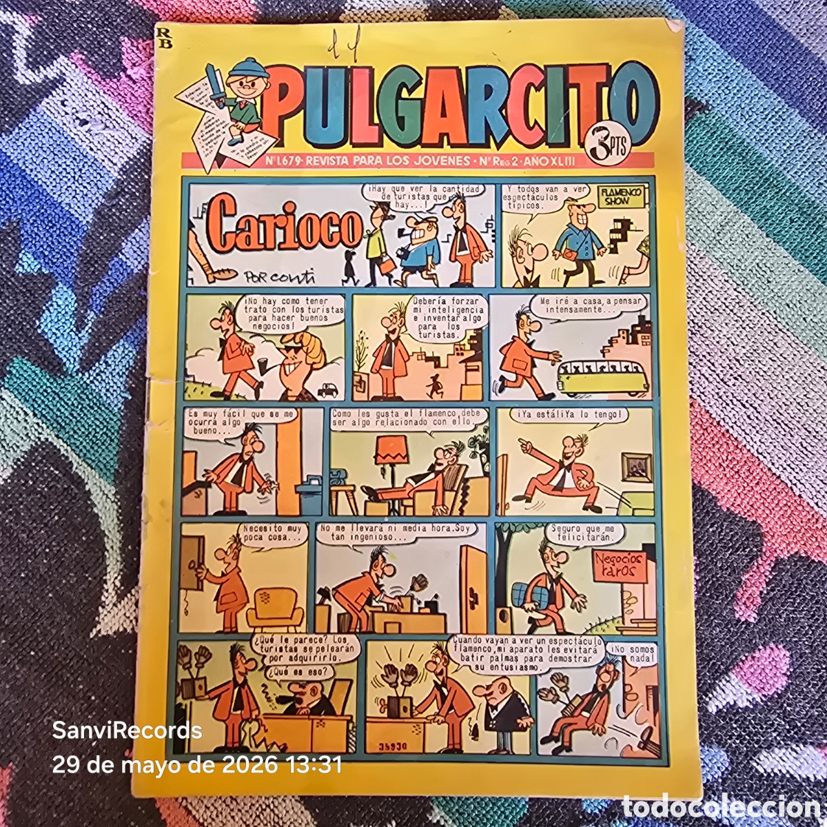 Tebeos: PULGARCITO, REVISTA PARA LOS J&Oacute;VENES 1679 (A&Ntilde;O XLIII) (BRUGUERA)