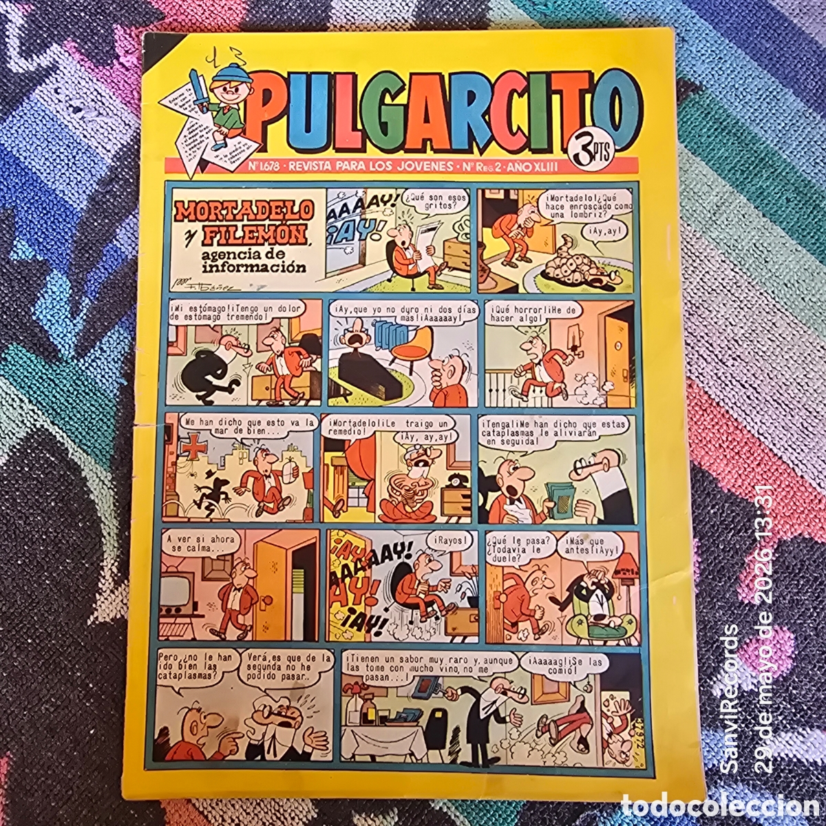BDs: PULGARCITO, REVISTA PARA LOS J&Oacute;VENES 1678 (A&Ntilde;O XLIII) (BRUGUERA)
