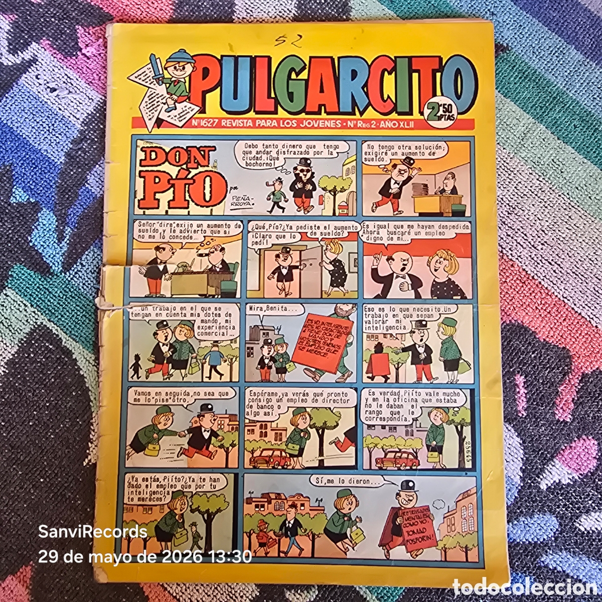 BDs: PULGARCITO, REVISTA PARA LOS J&Oacute;VENES 1627 (A&Ntilde;O XLII) (BRUGUERA)