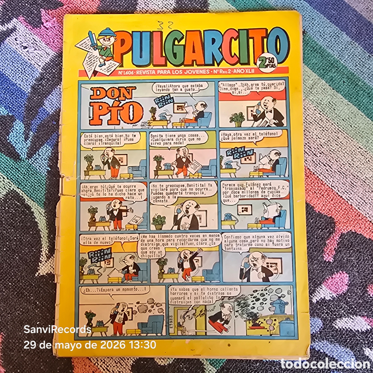 BDs: PULGARCITO, REVISTA PARA LOS J&Oacute;VENES 1606 (A&Ntilde;O XLII) (BRUGUERA)