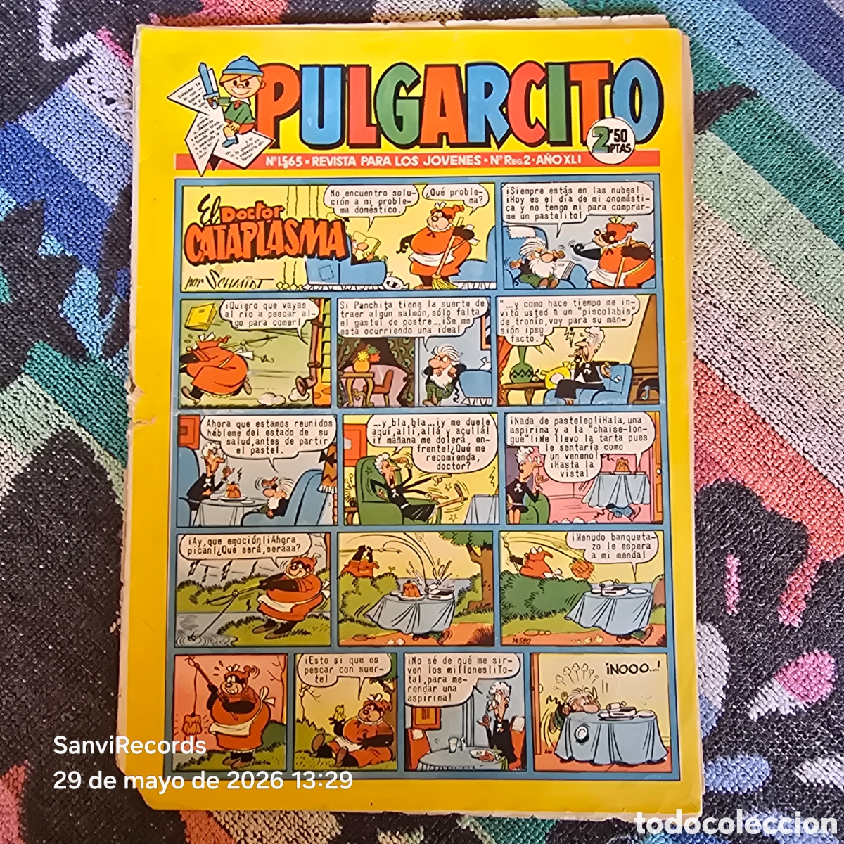 Tebeos: PULGARCITO, REVISTA PARA LOS J&Oacute;VENES 1565 (A&Ntilde;O XLI) (BRUGUERA)