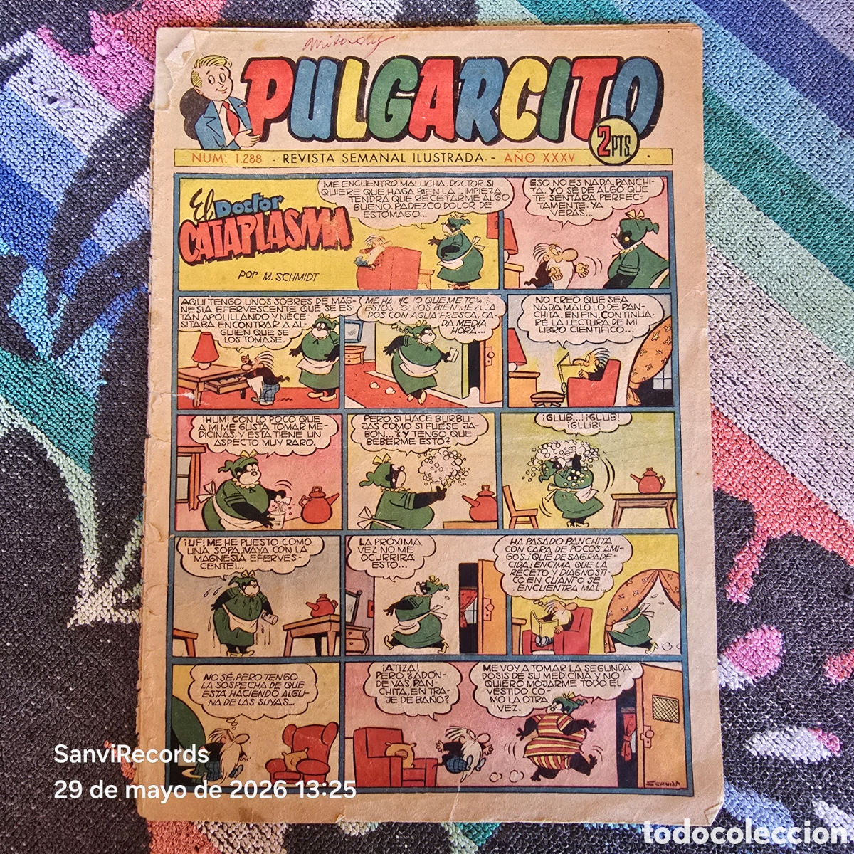 Tebeos: PULGARCITO, REVISTA SEMANAL ILUSTRADA 1288 (A&Ntilde;O XXXV) (BRUGUERA)