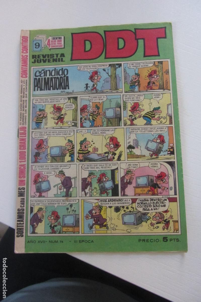 Tebeos: DDT A&Ntilde;O XVII N&ordm; 74 - III EPOCA - REVISTA JUVENIL - BRUGUERA arx90
