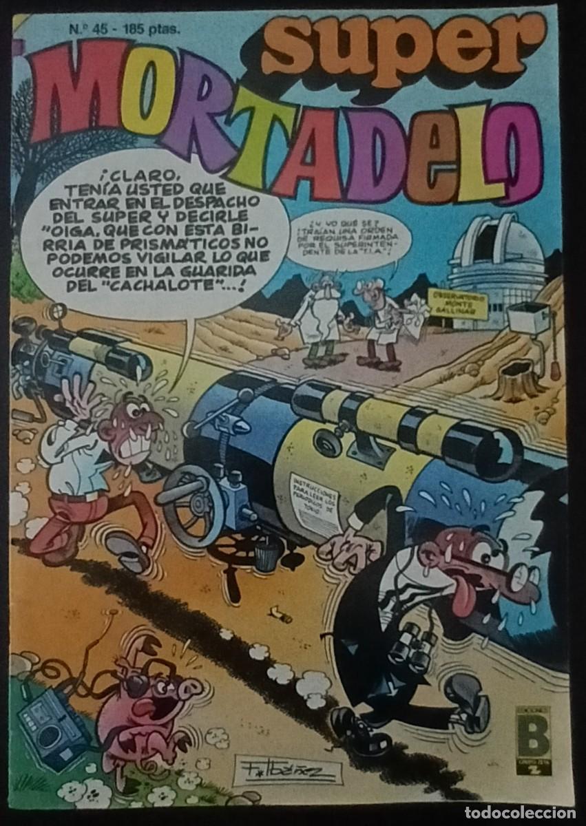Tebeos: SUPER MORTADELO-EDICIONES B- N&ordm; 45 -SCHMIDT-V&Aacute;ZQUEZ-JAUME ROVIRA-1989-BUENO-DIF&Iacute;CIL-VEA-LEA-1595